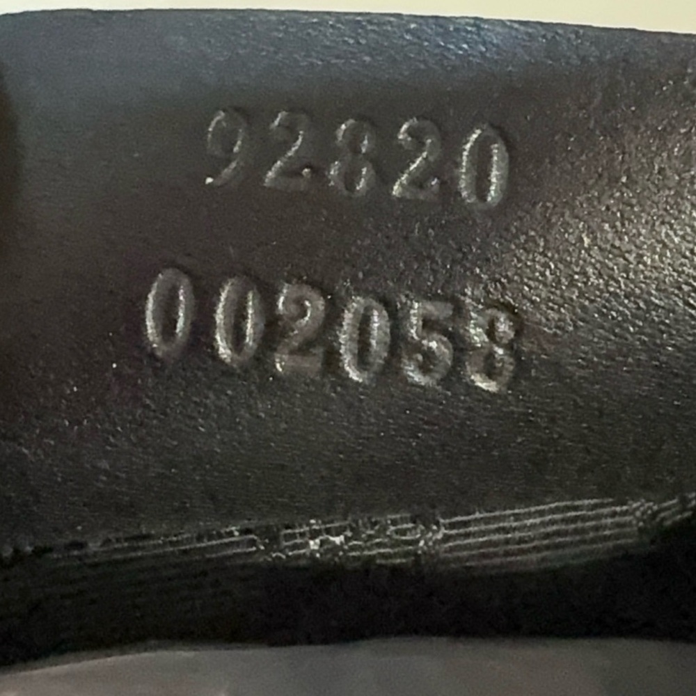 Gucci Black Canvas & Leather Mini Bag Cherry Lime Strap Authenticated GUC - Picture 6 of 6